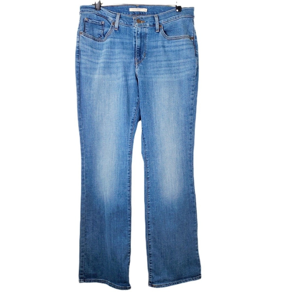 LEVI'S Women's Classic Bootcut Jeans in Blue Stretch Denim Size 12